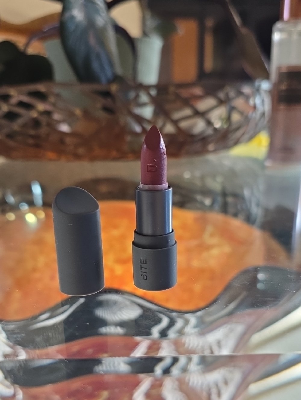 Bite Beauty Amuse Bouche Lipstick RHUBARB 0.05 oz Travel Size Deluxe Brand  Htf